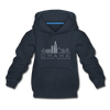 Omaha, Nebraska Youth Hoodie - Skyline Youth Omaha Hooded Sweatshirt - navy