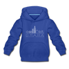 Omaha, Nebraska Youth Hoodie - Skyline Youth Omaha Hooded Sweatshirt - royal blue