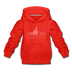 Omaha, Nebraska Youth Hoodie - Skyline Youth Omaha Hooded Sweatshirt - red