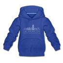 Oklahoma City, Oklahoma Youth Hoodie - Skyline Youth Oklahoma City Hooded Sweatshirt - royal blue