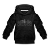 Orlando, Florida Youth Hoodie - Skyline Youth Orlando Hooded Sweatshirt - charcoal gray