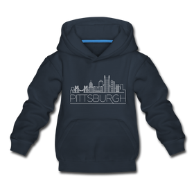 Pittsburgh, Pennsylvania Youth Hoodie - Skyline Youth Pittsburgh Hooded Sweatshirt
