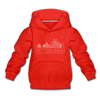 Pittsburgh, Pennsylvania Youth Hoodie - Skyline Youth Pittsburgh Hooded Sweatshirt - red
