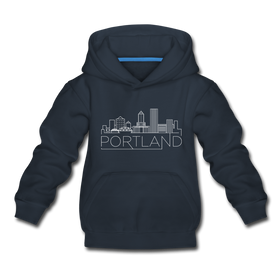 Portland, Oregon Youth Hoodie - Skyline Youth Portland Hooded Sweatshirt