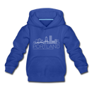 Portland, Oregon Youth Hoodie - Skyline Youth Portland Hooded Sweatshirt - royal blue