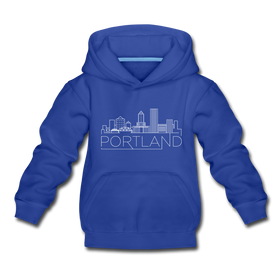 Portland, Oregon Youth Hoodie - Skyline Youth Portland Hooded Sweatshirt
