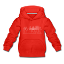 Saint Paul, Minnesota Youth Hoodie - Skyline Youth Saint Paul Hooded Sweatshirt - red