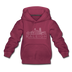 Raleigh, North Carolina Youth Hoodie - Skyline Youth Raleigh Hooded Sweatshirt - burgundy