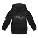 Sacramento, California Youth Hoodie - Skyline Youth Sacramento Hooded Sweatshirt - black