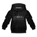 San Antonio, Texas Youth Hoodie - Skyline Youth San Antonio Hooded Sweatshirt - charcoal gray