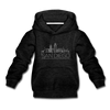 San Diego, California Youth Hoodie - Skyline Youth San Diego Hooded Sweatshirt - charcoal gray