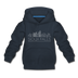 Sioux Falls, South Dakota Youth Hoodie - Skyline Youth Sioux Falls Hooded Sweatshirt - navy