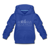Sioux Falls, South Dakota Youth Hoodie - Skyline Youth Sioux Falls Hooded Sweatshirt - royal blue