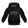 Savannah, Georgia Youth Hoodie - Skyline Youth Savannah Hooded Sweatshirt - charcoal gray