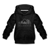 St. Louis, Missouri Youth Hoodie - Skyline Youth St. Louis Hooded Sweatshirt - charcoal gray