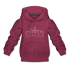 Seattle, Washington Youth Hoodie - Skyline Youth Seattle Hooded Sweatshirt - burgundy