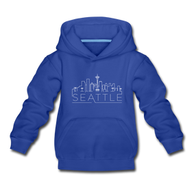 Seattle, Washington Youth Hoodie - Skyline Youth Seattle Hooded Sweatshirt