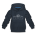 Tampa, Florida Youth Hoodie - Skyline Youth Tampa Hooded Sweatshirt - navy