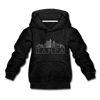 Tampa, Florida Youth Hoodie - Skyline Youth Tampa Hooded Sweatshirt - charcoal gray