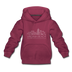 Virginia Beach, Virginia Youth Hoodie - Skyline Youth Virginia Beach Hooded Sweatshirt - burgundy