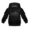 Virginia Beach, Virginia Youth Hoodie - Skyline Youth Virginia Beach Hooded Sweatshirt - charcoal gray