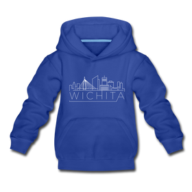 Wichita, Kansas Youth Hoodie - Skyline Youth Wichita Hooded Sweatshirt
