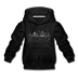 Wichita, Kansas Youth Hoodie - Skyline Youth Wichita Hooded Sweatshirt - charcoal gray