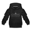 Washington DC Youth Hoodie - Skyline Youth Washington DC Hooded Sweatshirt - black