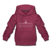 Washington DC Youth Hoodie - Skyline Youth Washington DC Hooded Sweatshirt - burgundy
