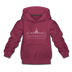 Washington DC Youth Hoodie - Skyline Youth Washington DC Hooded Sweatshirt - burgundy