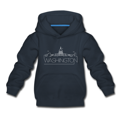 Washington DC Youth Hoodie - Skyline Youth Washington DC Hooded Sweatshirt