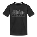 Denver, Colorado Youth T-Shirt - Skyline Youth Denver Tee - black