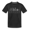 Denver, Colorado Youth T-Shirt - Skyline Youth Denver Tee - black