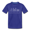Denver, Colorado Youth T-Shirt - Skyline Youth Denver Tee - royal blue