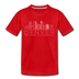 Denver, Colorado Youth T-Shirt - Skyline Youth Denver Tee - red