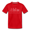 Denver, Colorado Youth T-Shirt - Skyline Youth Denver Tee - red