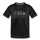 Denver, Colorado Youth T-Shirt - Skyline Youth Denver Tee - charcoal gray