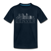 Denver, Colorado Youth T-Shirt - Skyline Youth Denver Tee - deep navy