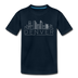 Denver, Colorado Youth T-Shirt - Skyline Youth Denver Tee - deep navy