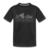 Albuquerque, New Mexico Youth T-Shirt - Skyline Youth Albuquerque Tee - black