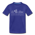 Albuquerque, New Mexico Youth T-Shirt - Skyline Youth Albuquerque Tee - royal blue
