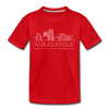 Albuquerque, New Mexico Youth T-Shirt - Skyline Youth Albuquerque Tee - red