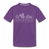 Albuquerque, New Mexico Youth T-Shirt - Skyline Youth Albuquerque Tee - purple