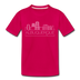 Albuquerque, New Mexico Youth T-Shirt - Skyline Youth Albuquerque Tee - dark pink