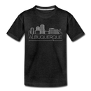 Albuquerque, New Mexico Youth T-Shirt - Skyline Youth Albuquerque Tee - charcoal gray