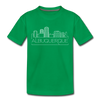 Albuquerque, New Mexico Youth T-Shirt - Skyline Youth Albuquerque Tee - kelly green