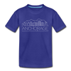 Anchorage, Alaska Youth T-Shirt - Skyline Youth Anchorage Tee - royal blue