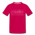 Anchorage, Alaska Youth T-Shirt - Skyline Youth Anchorage Tee - dark pink