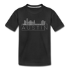 Austin, Texas Youth T-Shirt - Skyline Youth Austin Tee - black