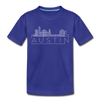 Austin, Texas Youth T-Shirt - Skyline Youth Austin Tee - royal blue